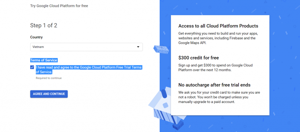 Try Google Cloud Platform for free