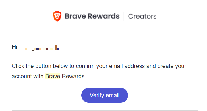 Verify Email Brave