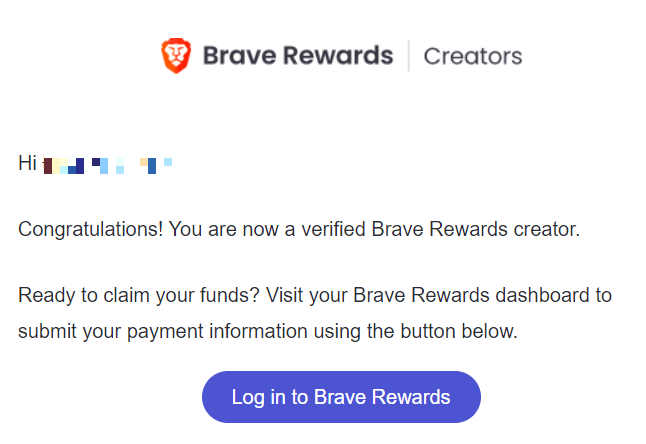 tieuca.me is now verified on Brave Rewards