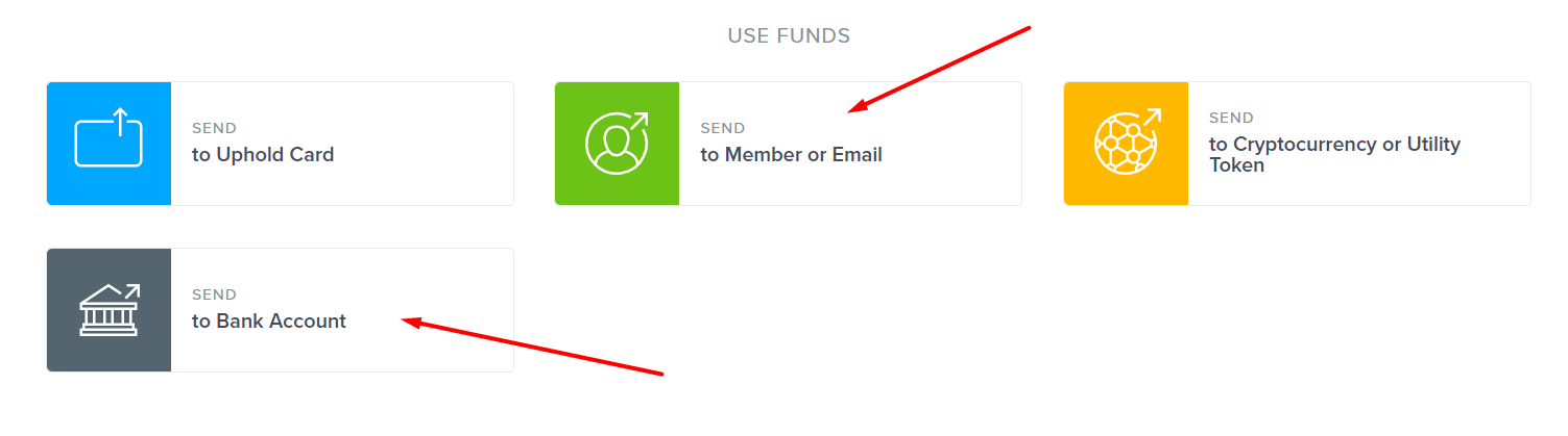 Uphold - USE FUNDS
