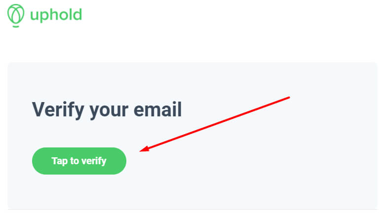 Uphold - Verify your email