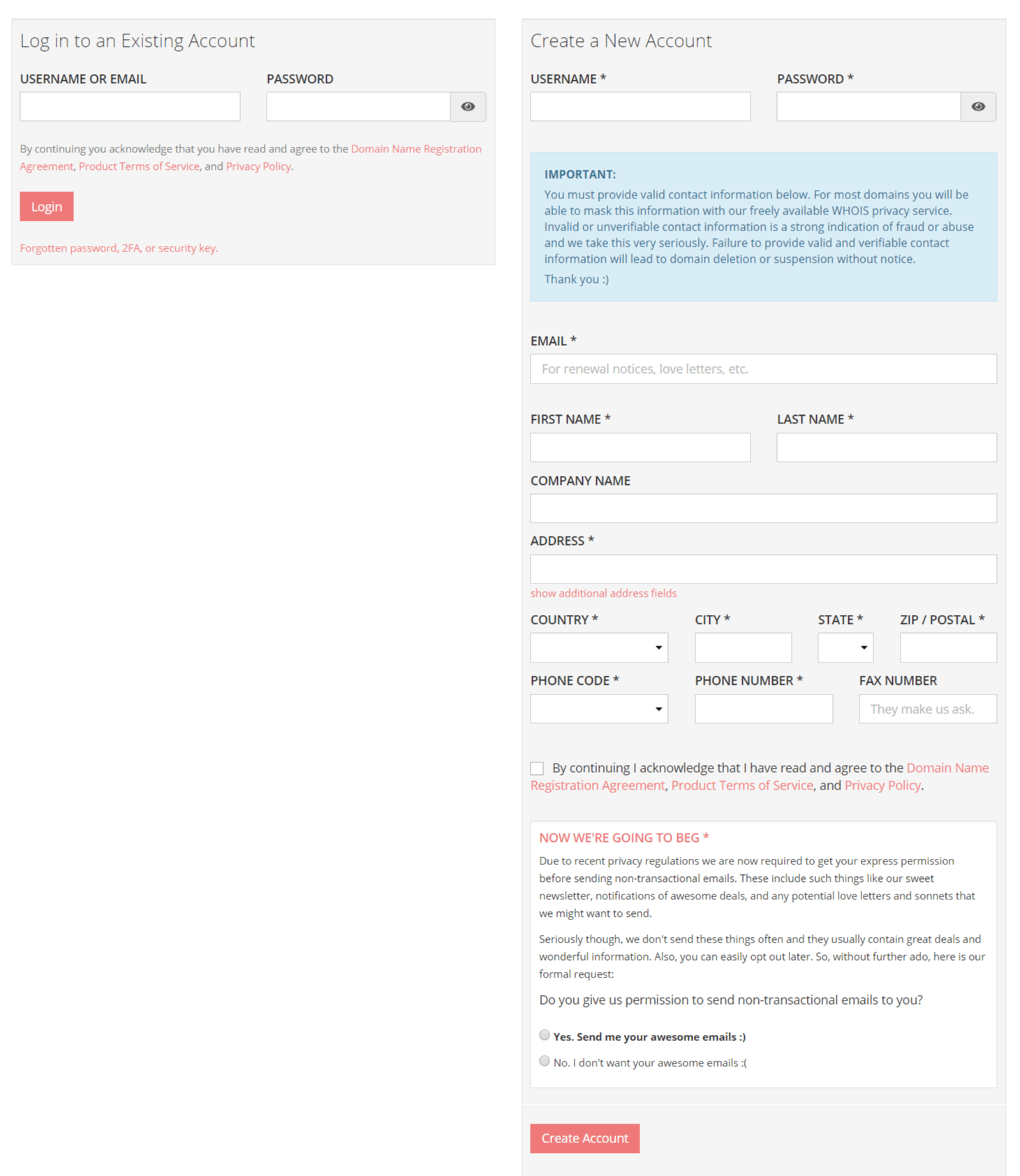 Porkbun.com Account Login