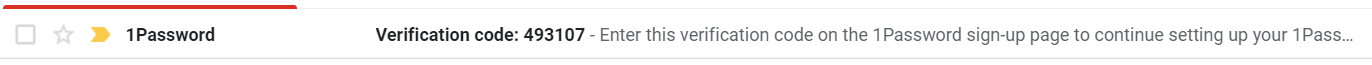 Check Email - 1Password Family