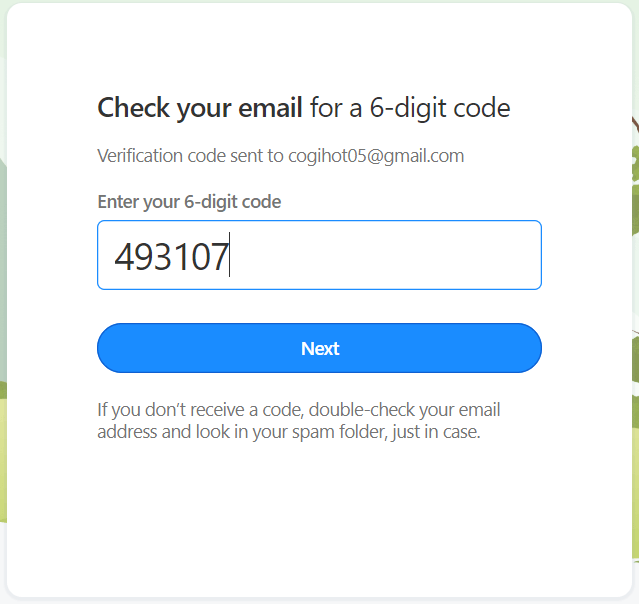 Nhập mã xác nhận - 1Password Family