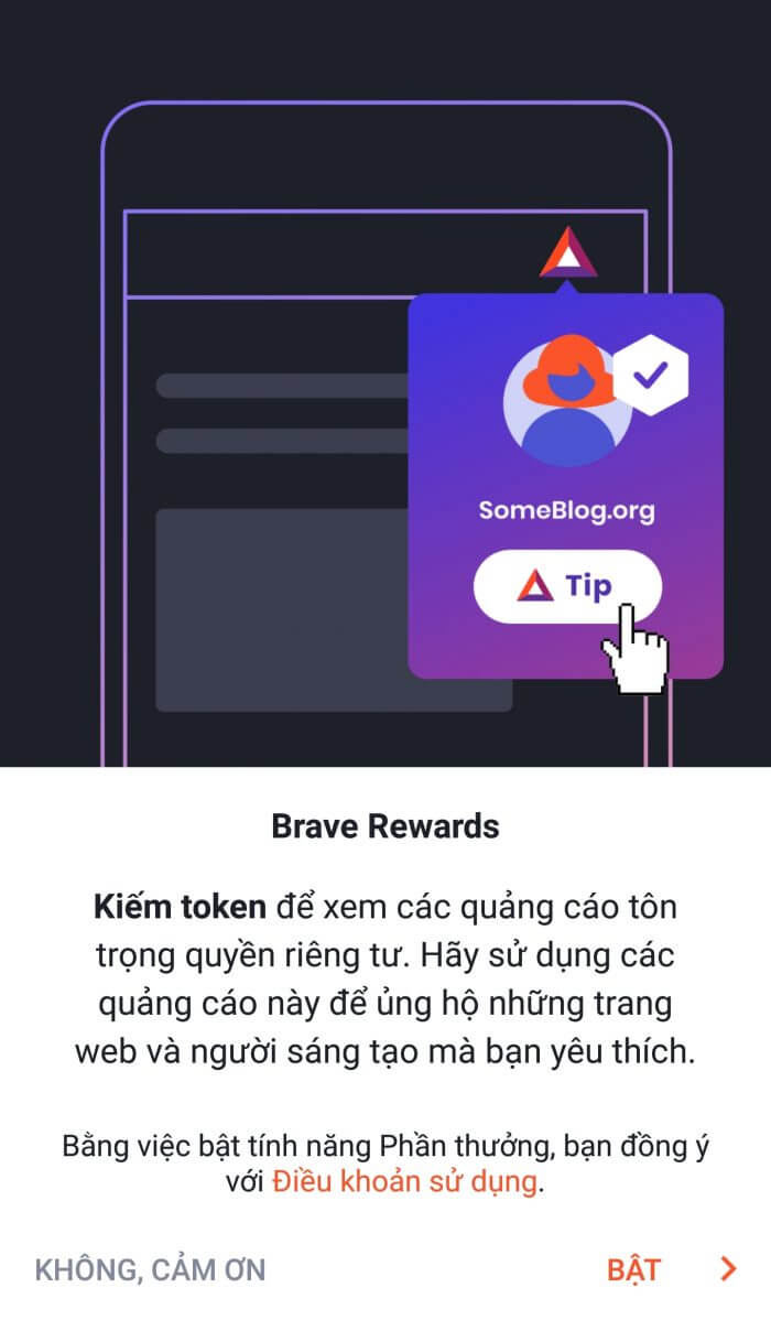 Kiếm tiền với Brave