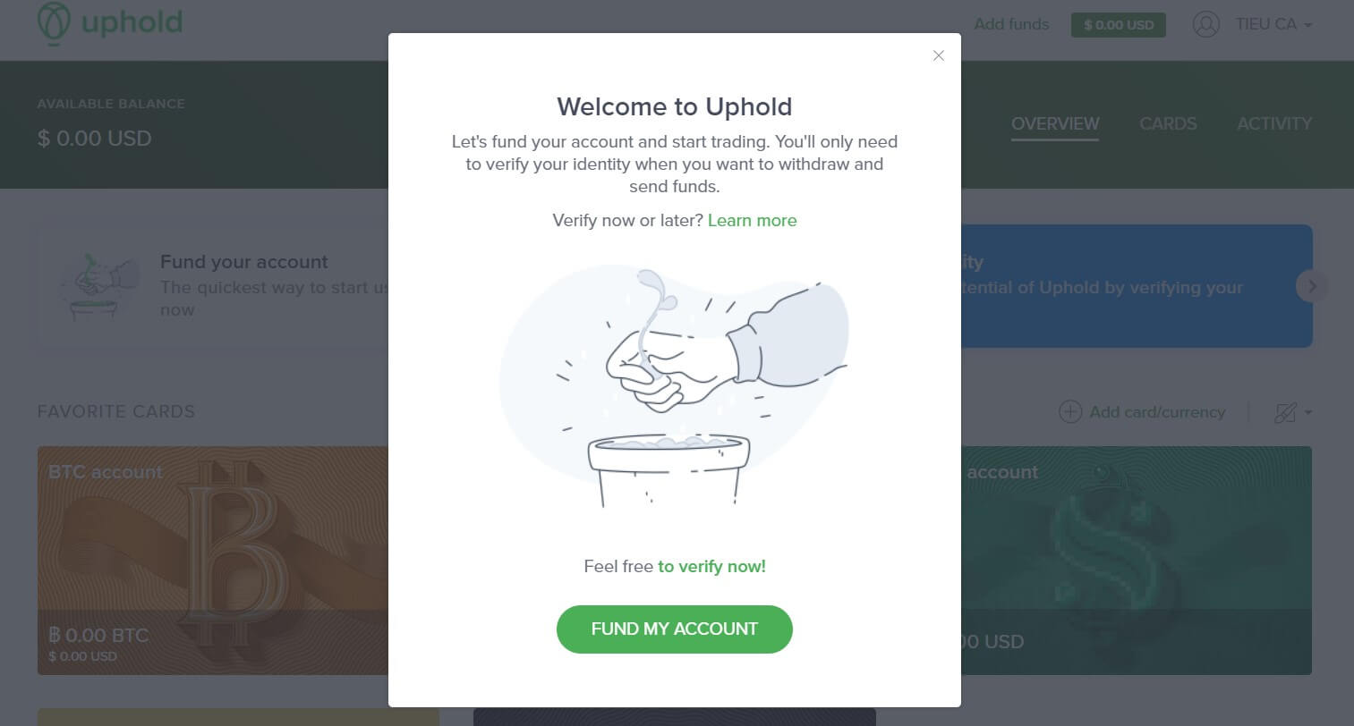 Welcome to Uphold
