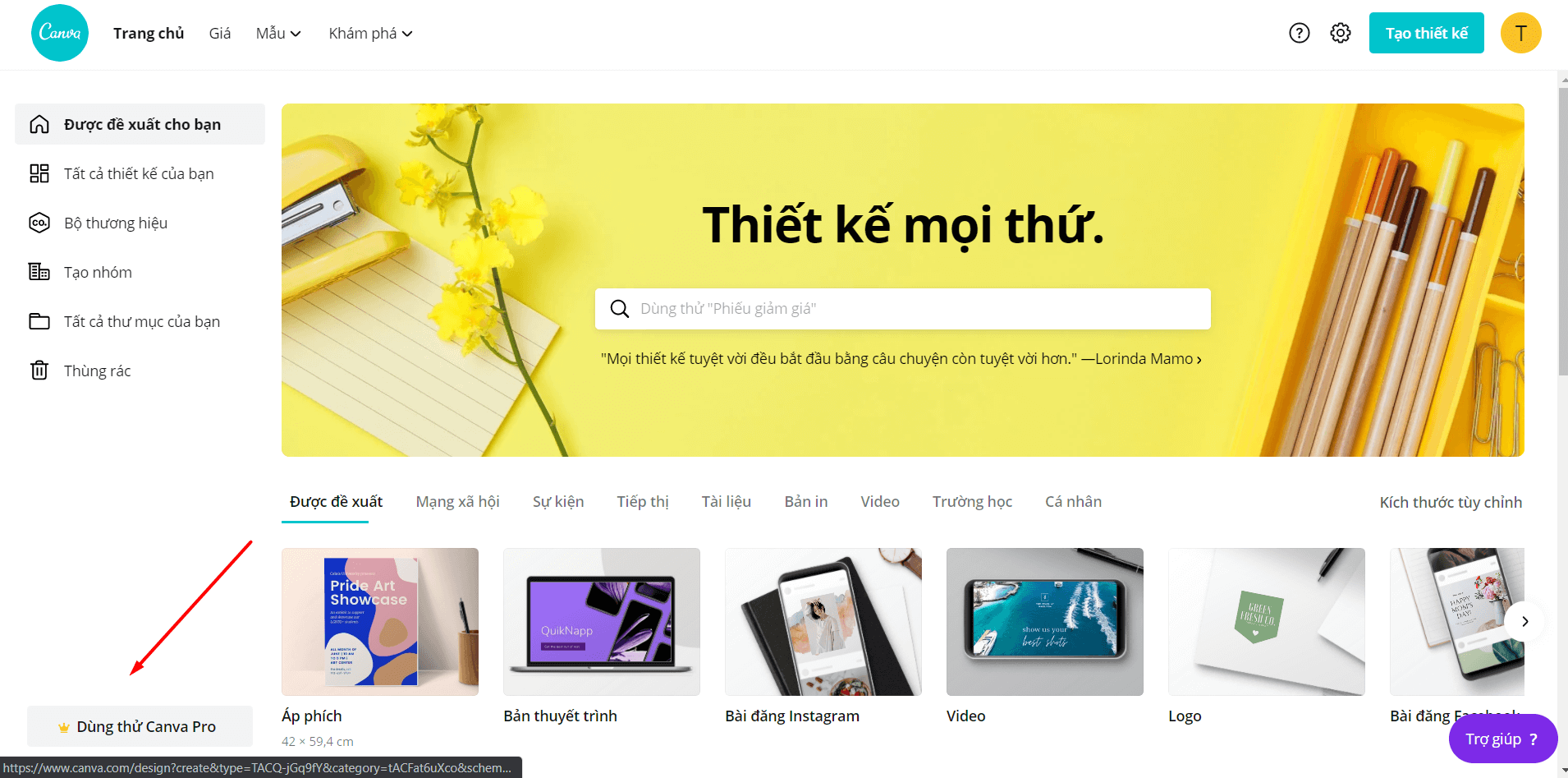 Hướng dẫn tạo Tài khoản Canva Pro miễn phí