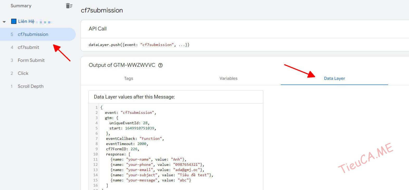 google tag manager cf7submission