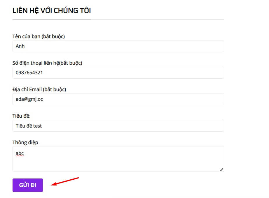 lien he voi chung toi