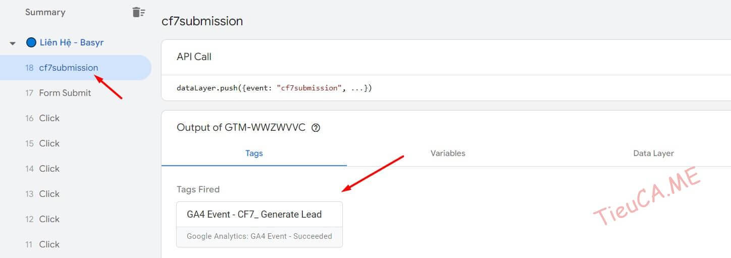 tags fired ga4 event cf7 generate lead