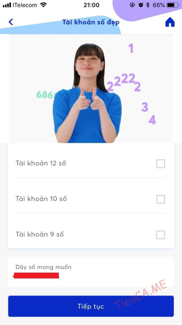 Hướng dẫn đăng ký tài khoản số đẹp MBBank miễn phí