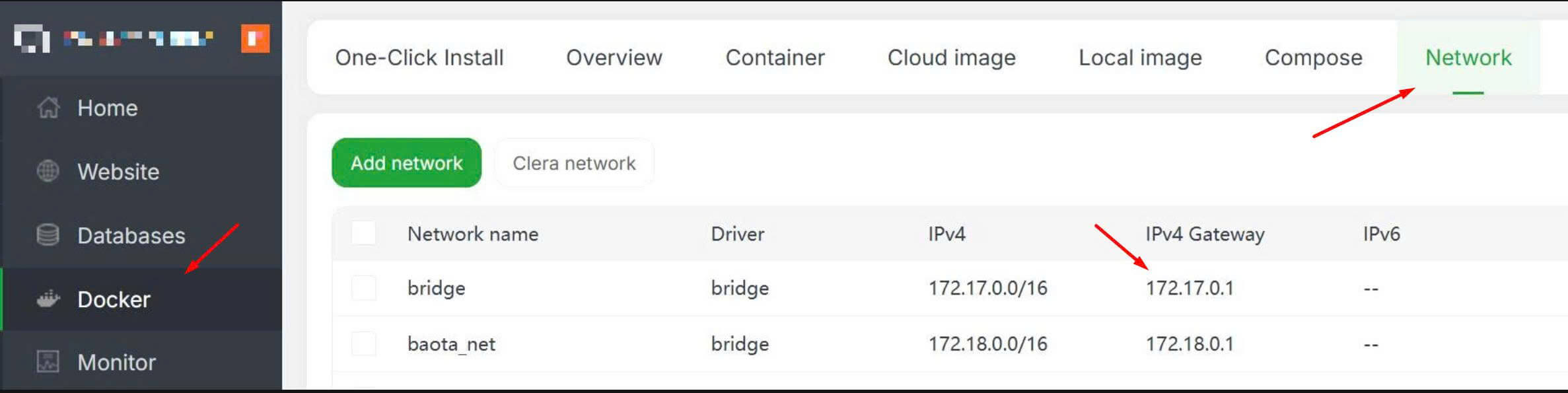 Hướng dẫn kết nối Redis trong n8n với aaPanel 7 Cách lấy IP gateway Docker